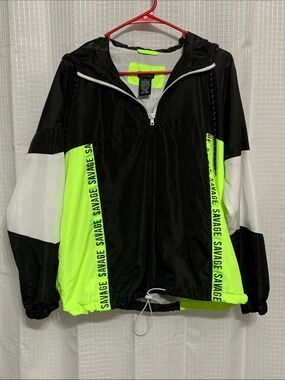 Justify Black Jacket with Neon Yellow Accent